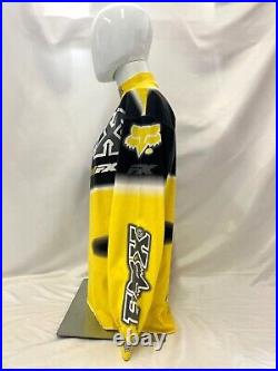 Vintage Fox Racing NOS 1997 FX Long Sleeve Turtle Neck Motocross Black&Yellow S