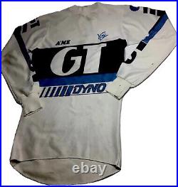 Vintage GT Dyno Bmx Jersey Adult Small Has Some Tears Check Pics. White