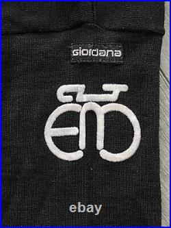 Vintage Giordana Eddy Merckx Wool Blend Flocked Long Sleeve Cycling Jersey Sz 4