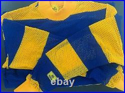 Vintage Motocross Viking Race Jersey in Yellow & Blue Small