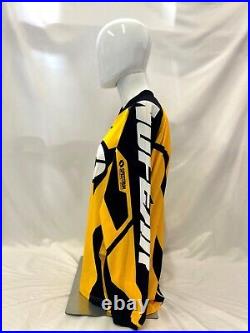 Vintage No Fear Spectrum Technical Series Yellow SM Long Sleeve Motocross Jersey