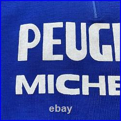 Vintage Peugeot Michelin Burdigala Sports Jacket Cycling Racing Wool Acryl sz 6