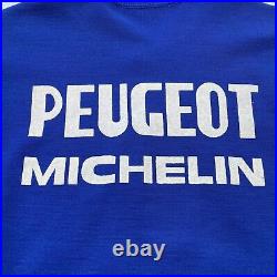 Vintage Peugeot Michelin Burdigala Sports Jacket Cycling Racing Wool Acryl sz 6