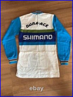 Vintage RARE SHIMANO Dura Ace Cycling Jersey Size L Long Sleeve PEARL IZUMI