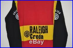 Vintage Raleigh Creda Long Sleeve Acrylic Cycling Jersey Mens Size 6