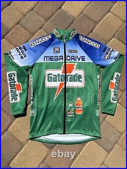 Vintage Santini Cycling Riding shirt gatorade sega sponser 90s Jersey