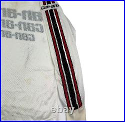 Vtg 80s Can Am USA Mens Long Sleeve Motocross Jersey Shirt 3 Stripe Large