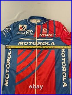 Vtg Giordano's Men's Motorola Eddy Merchx Full Zip Cycling Jersey Signed /Worn