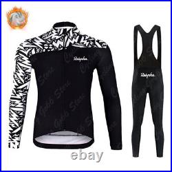 Winter Thermal Fleece Cycling Jersey Sets Long Sleeve MTB Uniform Sportswear
