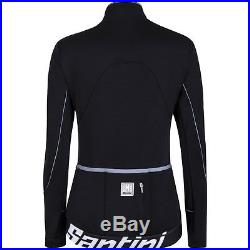 Women's Mearesy Cycling Long Sleeve Jersey in Black. Made in Italy by Santini