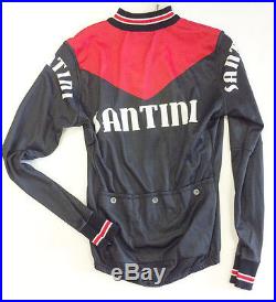 Wool Heritage Long Sleeve Cycling Jersey Red Made in Italy by Santini